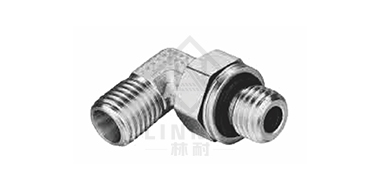 90&deg;彎公制外螺紋可調向柱端
ISO 6149